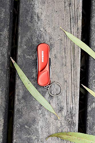 AceCamp Munkees 6-Function Manicure Keychain Multi-Tool, Nail File, Fingernail Clippers, Scissors, Knife, Tweezers, Cuticle Pusher, Trimmer, Remover, Mini Portable Pocket Key Ring Gift - Thumbnail 4