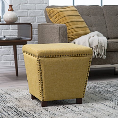 Belham Living Noelle Storage Ottoman with Nailheads