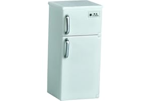 Yunhgft 1:12 Dollhouse Mini Fridge Miniature Furniture with Two Doors Dollhouse Accessories Pretend Play Toy for 3+ Boys, Gre