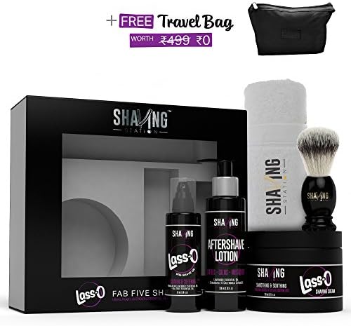 Shaving Station - Paraben &amp; Sulphate Free - Himalayan Lavender &amp; Tea Tree - 5 items included
