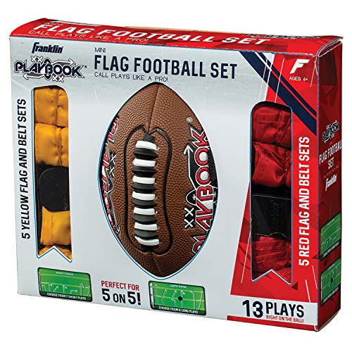 Franklin Sports Flag Football Flags and Ball Set Flag Football Belts