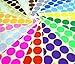 BronaGrand 640 Pieces 1 Inch Round Stickers Color Coding Labels
