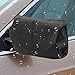 MICTUNING Car Side Mirror Covers-Protect Auto Exterior Rear View Mirrors from Snow, Ice & Frost[black,one pair]