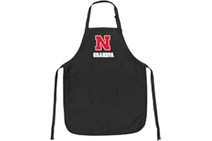 BROAD BAY University of Nebraska Grandpa Aprons Nebraska Huskers Grandpa w/Pockets Grilling Gift Him Men