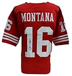 Joe Montana Signed Red Custom Football Jersey JSA ITP
