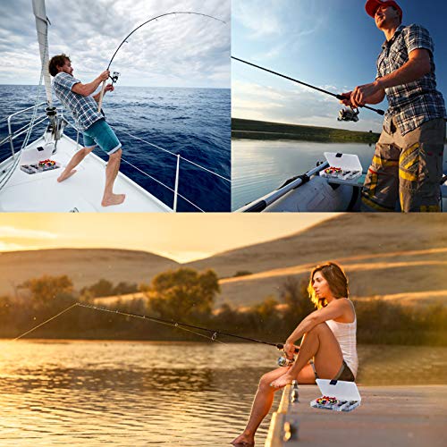Alwonder Lot De 465 Bas De Ligne Pour Pêche En Mer Avec Pinces D’alimentation, Sertissages, Glissières à Glissière, Perles D’eau De Mer