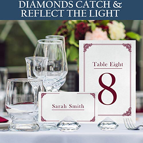 4 Diamond+Acrylic+Holders+Wedding+Decorations