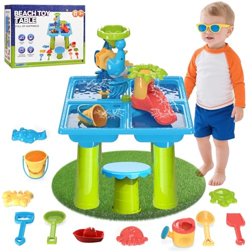 Diealles Shine Multifunctional Water Sand Table for Children Outdoor Play Table for Children 1 2 3 4 Years Old