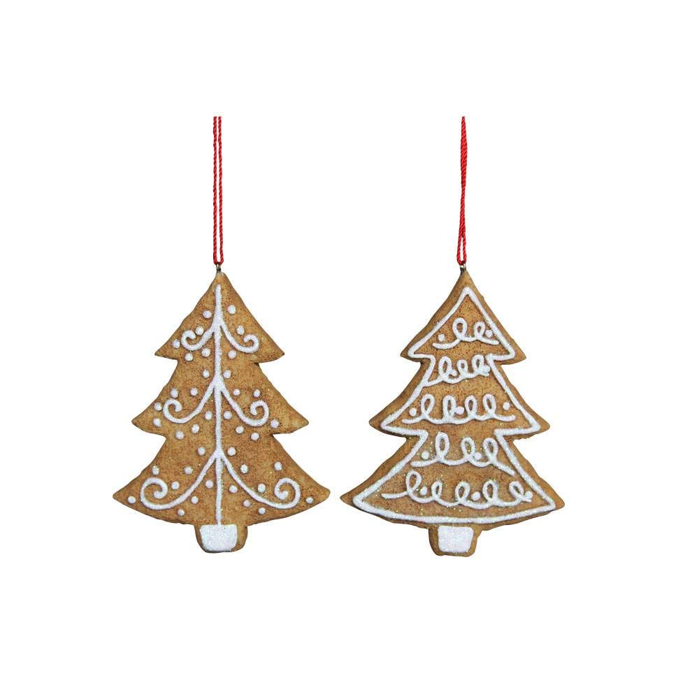 Gisela Graham Gingerbread Christmas Trees Christmas Decorations