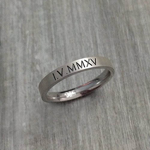 Buy Engraved Date Ring, Personalized 