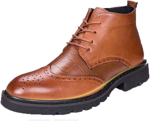 Amazon Yybo ビジネスシューズ メンズ ブーツ 本革 チャッカーブーツ サイドジップ 脚長 レースアップ ジッパー チャッカブーツ ショートブーツ ドレスシューズ 革靴 メンズブーツ 紳士靴 靴 メンズシューズ 結婚式 二次会 飲み会 ブーツ