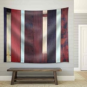 Wood Texture. Background Old Panels - Fabric Wall Tapestry Home Decor - 51x60 inches