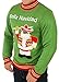Festified Men's Feliz Navidad Ugly Christmas Sweater in Green