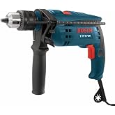BOSCH 7.0 Amp 1191VSRK Hammer Drill with 360-Degree Auxiliary Handle | 7.0 Amp motor, keyed 1/2 in. chuck, 360&deg; auxiliary handle, depth gauge, demolition, concrete, jackhammer, demolition hammer
