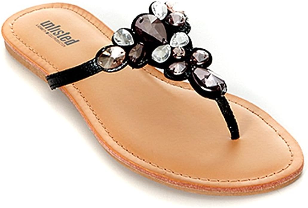 jeweled thong sandals