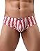 iKingsky Men's Cheeky Boxer Briefs Sexy Low Rise Pouch Men Thong (Small, 6 Pack)