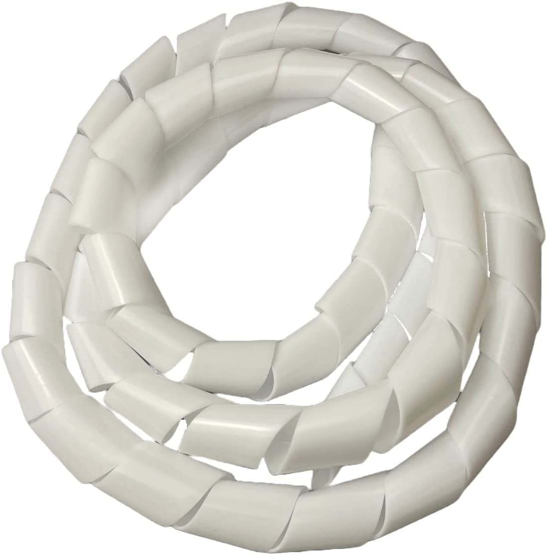 On1shelf® Cable Tidy Spiral Wrap Large, White- 25mm (5m)