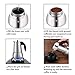 Mr. Rudolf Coffee Maker and Moka Pot,18/10 Stainless Steel Stovetop Espresso - (6 Cups)