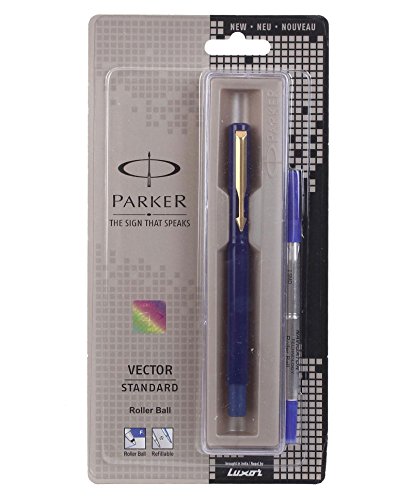 Parker parker vector standard roller ball pen gold trim…