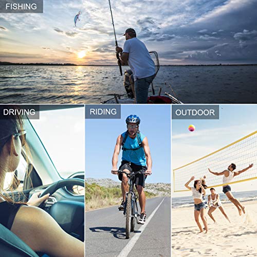 VOSAREA Sonnenbrille Clip, 3er Pack Sonnenbrille Aufsatz Polarisationsbrille Clip mit Brillen-Etui - geeignet für Frauen… – Bild 7