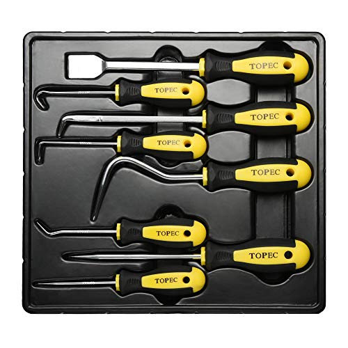 Topec 8Pcs Hook and Pick Set, Precision Scraper, Hook, and Pick is The Ideal Tool for Automotive and Electronic Machine - Thumbnail 7