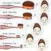 Beauty Kate Oval Makeup Brush Set Diamond Mermaid Toothbrush Makeup Brushes 10pcs Cosmetics Brushes Set (Rose Gold) - Professional Concealer Brush Foundation Brush