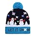 W-plus Ugly LED Christmas Hat Novelty Colorful Light-up Stylish Knitted Sweater Xmas Party Beanie Cap