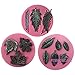 FUNSHOWCASE Assorted Fondant Leaf Candy Mold 3-in-Set for Sugarcraft Cake Decoration, Cupcake Topper, Polymer Clay, Soap Wax Making Crafting Projects All-purpose