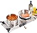 Duxtop Hot Plates Double Cast-Iron Burner Portable Electric Stove Cooktop with Adjustable Temperature Control, 1800W, Metal Housing, Indicator Light (Double)