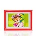 BOJIN 4x6 Inch Picture Frames Plastic Table Top Photo Frame 10x15 CM - Red