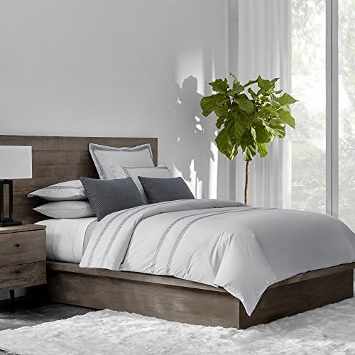 FlatIron Gramercy Duvet Cover, King, Quiet Grey