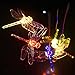 Silent Solar Wind Chimes Color-Changing Lights Outdoor LED Power Solar Mobile Waterproof Six Dragonflies Solar Powered Wind Chimes for Yard/Party/Night/Garden/Festival Decor/Valentines Gift Decoration