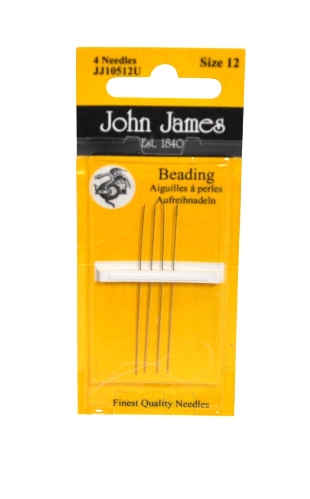 Hand Beading Needles Size 12, Pack of 12