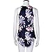 Inkach Women Sleeveless Flower Printed Tank Top Casual Blouse Vest T Shirt (S)