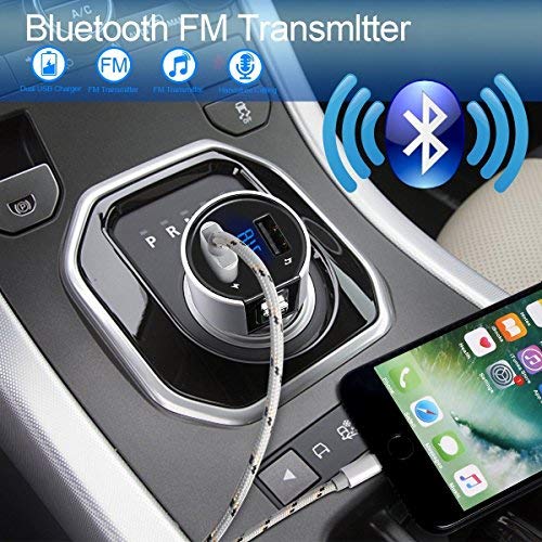 Car Bluetooth FM Transmitter,Bluetooth Hands Free Car Kit,Wireless in