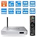 Zoomtak Tv Box [S905X/2G/8GB/4K] H8 Android 7.1 TV Box 2.4G WiFi HDMI 2.0 Streaming Media Player with Luxury Aluminum Case Silver