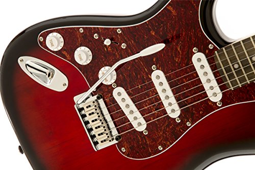 Squier by Fender Standard Stratocaster Beginner Electric Guitar - Antique Burst - Left Burst