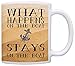 Sailing Gift What Happens on the Boat Funny Boating Sailing Gag Gift 11oz Ceramic Coffee Mug with Handle Sand