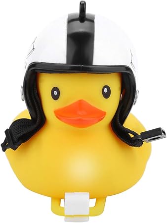 bicycle horn light small yellow duck with helmet