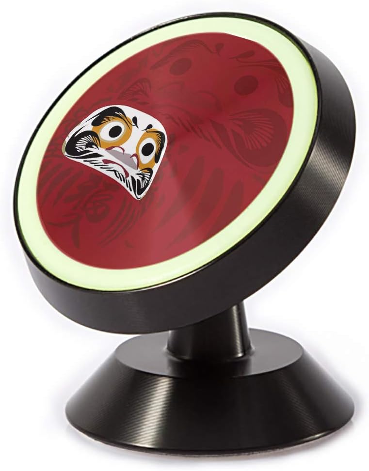 Tinmun Magnetic Phone Car Mount, Daruma Doll Red Japanese is Universal Car Phone Holder for Dashboard
