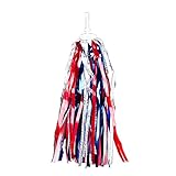 Pyramid Laser Bicycle Streamers, Red, silver and Blue
