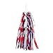Pyramid Laser Bicycle Streamers, Red, silver and Blue