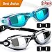 HOOLRO Swim Goggles, Pack of 2, Swimming Goggles,Swim Goggles for Adult Men Women Youth Kids Child, Anti Fog UV Protection Lenses Black Blue By