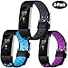 Replacement Bands for Fitbit Charge 2, 3-Pack Fitbit Charge2 Wristbands with air hole, Large