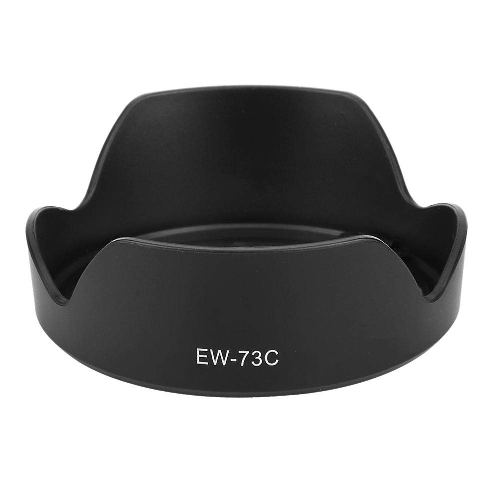 Yunir Lens Hood, EW-73C Black Portable Camera Mount Lens Hood Shade, Hood Replacement for EF-S 10-18mm f4.5-5.6 IS STM