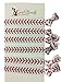 No Crease Hair Elastics Set with Baseball Accessories and Hair Ties