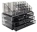Sodynee Makeup Cosmetic Organizer Cosmetics Organizers Storage Drawers, Two Pieces Set