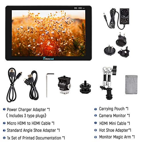 7“ Touch Screen Camera Video Monitor, 3D Lut Builtin 3500mAh