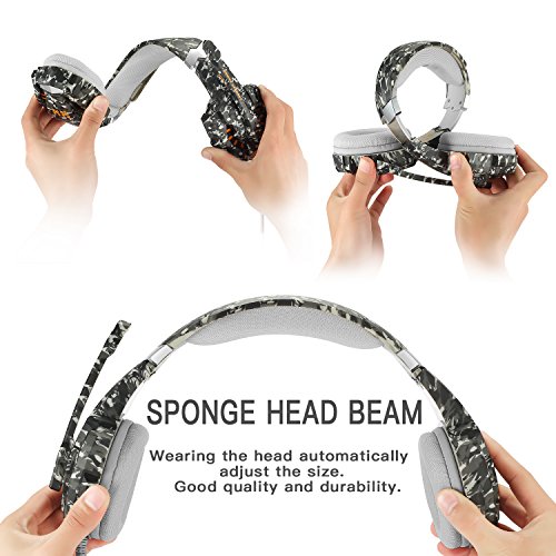 ECOOPRO-PS4-Headset-Stereo-Gaming-Headset-35mm-Noise-Isolation-Over-Ear-Headphones-LED-Lights-In-line-Volume-Control-with-Mic-Microphone-for-PS4-PC-MAC-Laptop-Xbox-One-Camouflage