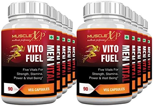 MuscleXP Vito Fuel Men Vital for Men's Performance - 90 Veg Caps (Pack of 10)